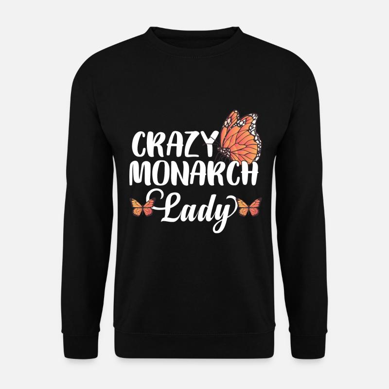 Crazy Monarch Lady - Unisex Sweatshirt - black