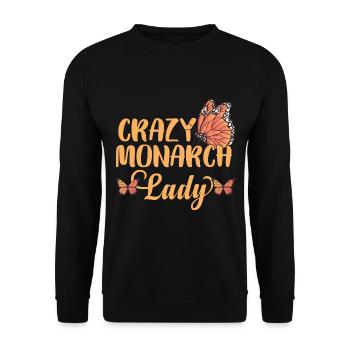 Crazy Monarch Lady - Sweat-shirt Unisexe - noir - Devant - Alina (178cm) & Michal (187cm)