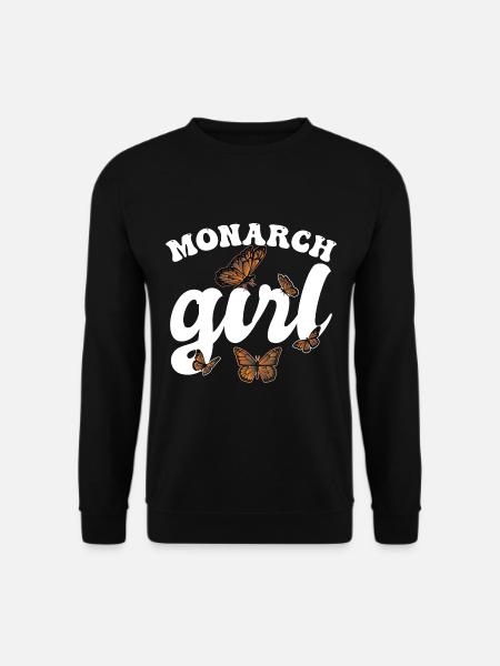 Monarch-Mädchen - Unisex Pullover - Schwarz