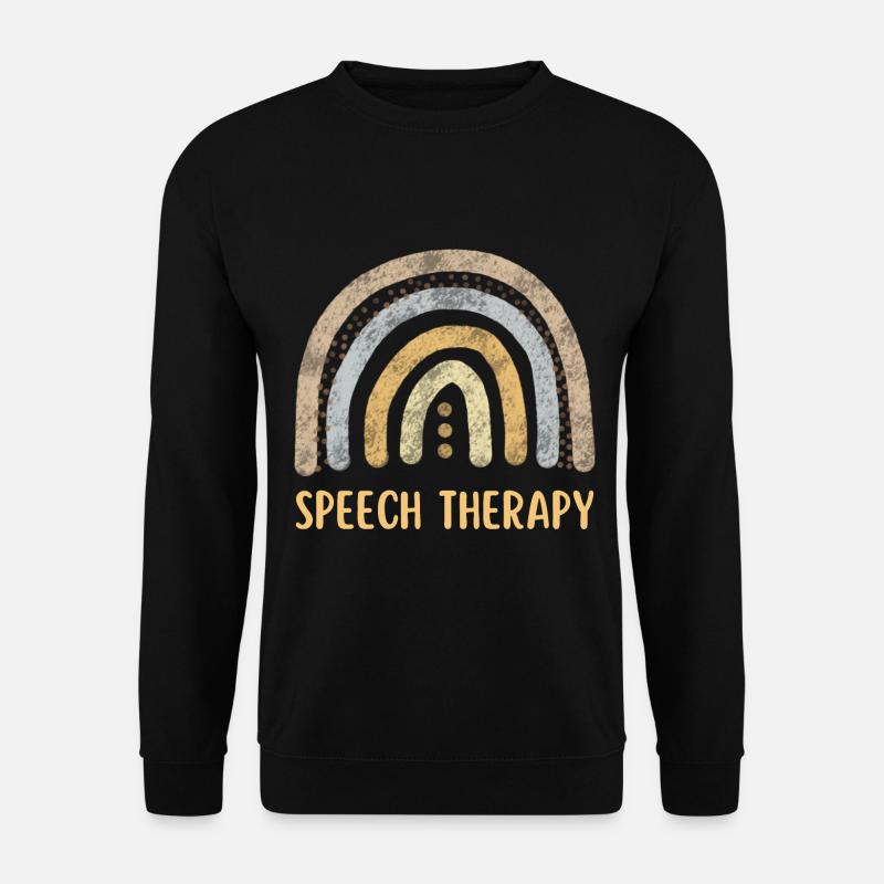 Speech Therapy Rainbow - Unisex Sweatshirt - black