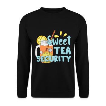 Sécurité du thé sucré - Sweat-shirt Unisexe - noir - Devant - Alina (178cm) & Michal (187cm)