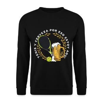 Tenis Y Cerveza - Sweat-shirt Unisexe - noir - Devant - Alina (178cm) & Michal (187cm)