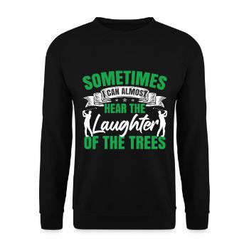 Sometimes I Can Almost Hear The Laughter Golf - Unisex Sweatshirt - black - Front - Alina (178cm) & Michal (187cm)
