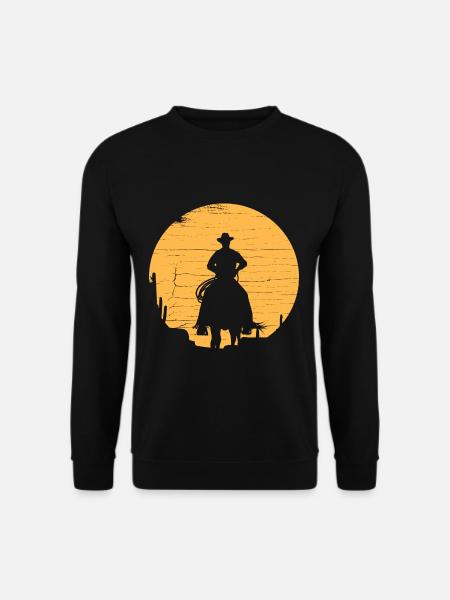 Country Western Wilder Westen Cowboy - Unisex Pullover - Schwarz