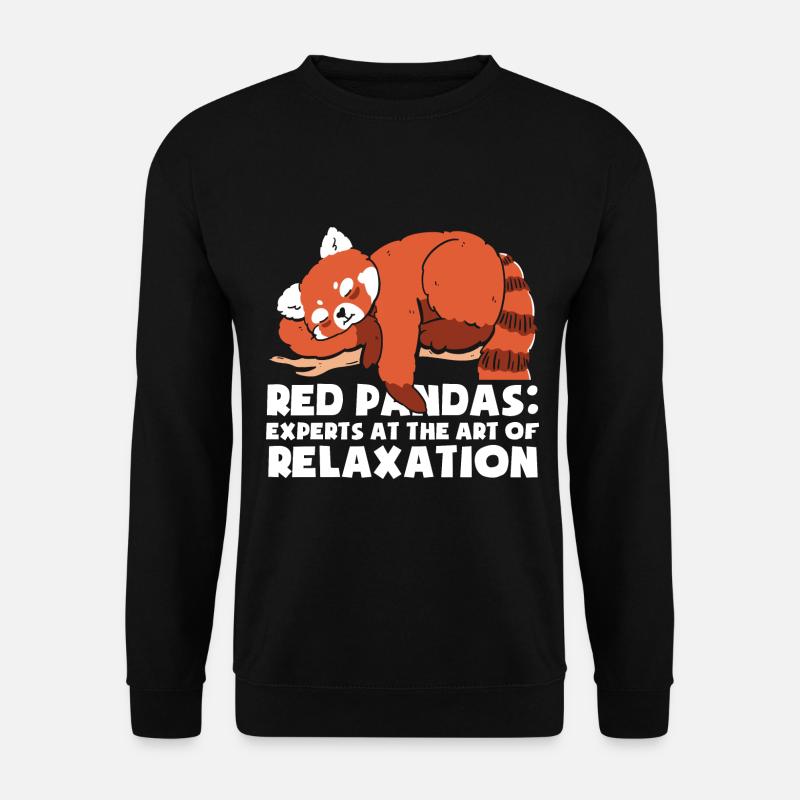 Sleeping Red Panda - Unisex Sweatshirt - black