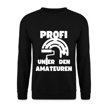 Profi Amateur Hobby Maler Lackierer Renovierer - Unisex Pullover - Schwarz - Vorne - Alina (178cm) & Michal (187cm)