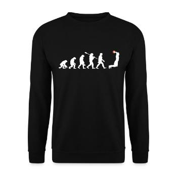 Évolution du basketball - Sweat-shirt Unisexe - noir - Devant - Alina (178cm) & Michal (187cm)