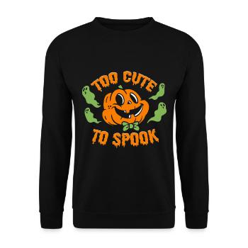 Zu süß, um Halloween-Kleinkindkürbis zu gruseln - Unisex Pullover - Schwarz - Vorne - Alina (178cm) & Michal (187cm)