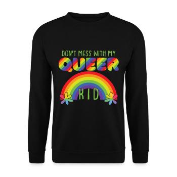 LGBTQ Rainbow Pride Month - Unisex Sweatshirt - black - Front - Alina (178cm) & Michal (187cm)