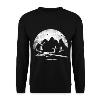 Gliding Pilot Glider - Unisex Sweatshirt - black - Front - Alina (178cm) & Michal (187cm)