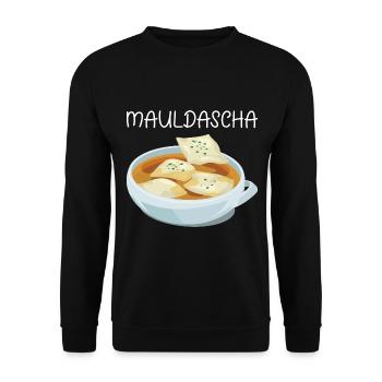 MAULDASCHA - Unisex Pullover - Schwarz - Vorne - Alina (178cm) & Michal (187cm)