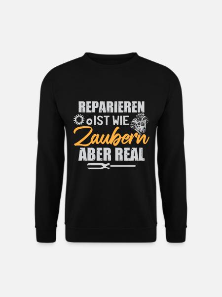 Reparieren Werkstatt Garage KFZ Mechaniker - Unisex Pullover - Schwarz