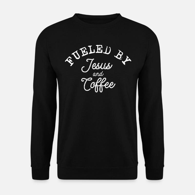 Fueled by Jesus and Coffee - Unisex Sweatshirt - black