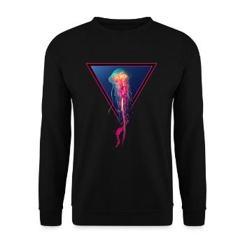 Jellyfish / jellyfish - Unisex Sweatshirt - black - Front - Alina (178cm) & Michal (187cm)