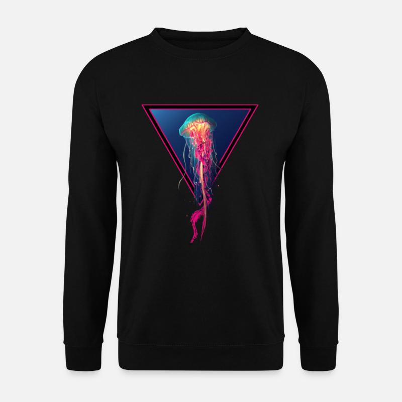 Jellyfish / Qualle - Unisex Pullover - Schwarz