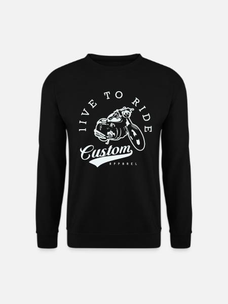 Love to Ride - Unisex Pullover - Schwarz
