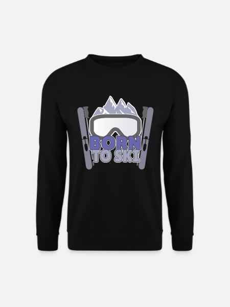 Born To Ski - Sweat-shirt Unisexe - noir