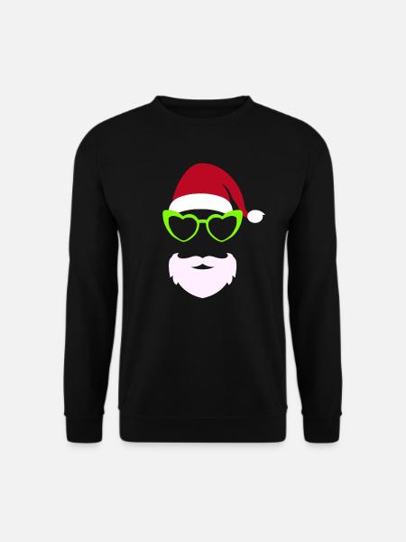 Cooler Weihnachtsmann ugly Christmas - Unisex Pullover - Schwarz