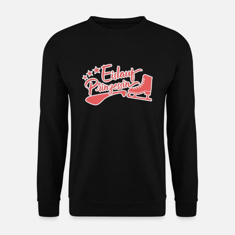 Eislaufprinzessin Eiskunstlauf Schlittschuh - Unisex Pullover - Schwarz