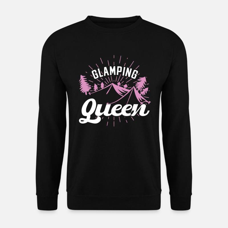 Glamping Queen Camping - Unisex Sweatshirt - black