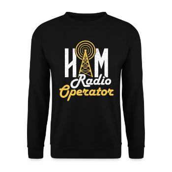 Antenne HAM Radio Operator Amateur Radio - Sweat-shirt Unisexe - noir - Devant - Alina (178cm) & Michal (187cm)