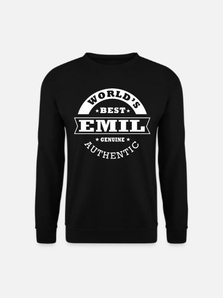 Geschenk Personalisiert Emil Vorname emil - Unisex Pullover - Schwarz