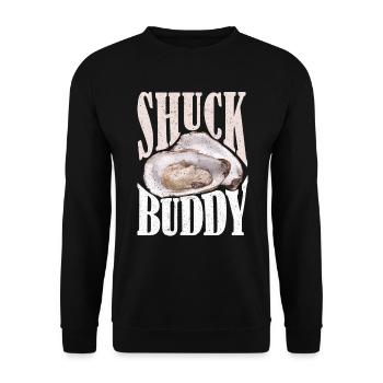 Huîtres Shuck Buddy - Sweat-shirt Unisexe - noir - Devant - Alina (178cm) & Michal (187cm)