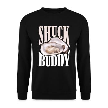 Huîtres Shuck Buddy - Sweat-shirt Unisexe - noir - Devant - Alina (178cm) & Michal (187cm)