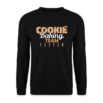 Cake Cookie Baking Team Tester Baking Baking - Unisex Sweatshirt - black - Front - Alina (178cm) & Michal (187cm)