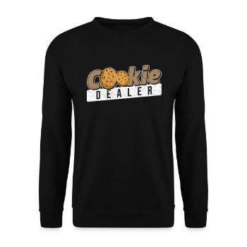 Biscuits Dealer Baking - Sweat-shirt Unisexe - noir - Devant - Alina (178cm) & Michal (187cm)