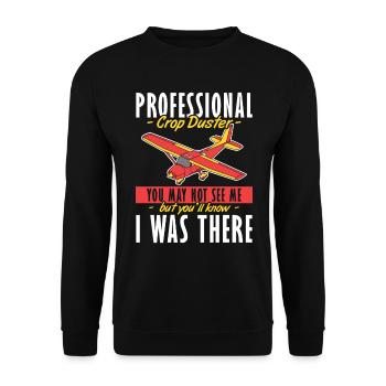 You not see Me You know I was there Sprayer - Unisex Sweatshirt - black - Front - Alina (178cm) & Michal (187cm)