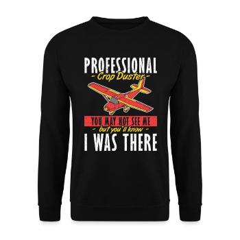 You not see Me You know I was there Sprayer - Unisex Sweatshirt - black - Front - Alina (178cm) & Michal (187cm)