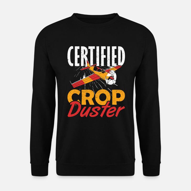 Certified Crop Duster Sprühflugzeug - Unisex Pullover - Schwarz