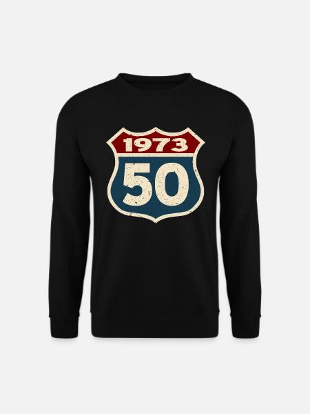 50 Jahre alt - Geburtstag 1973 - 1973 geboren - Unisex Pullover - Schwarz