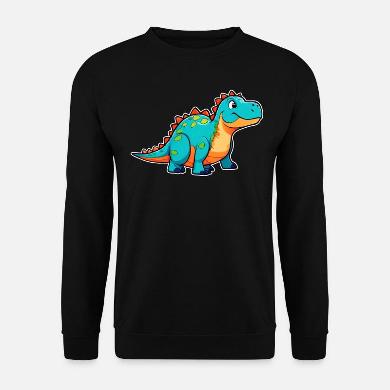 Cute Comic Dinosaur - Unisex Sweatshirt - black