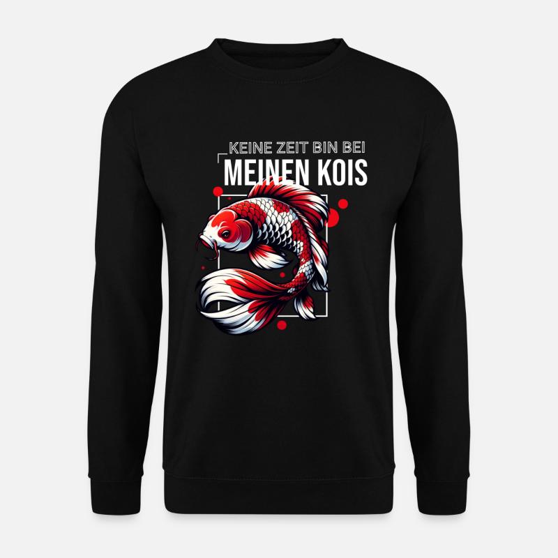 Fisch Koi Koifisch Kois - Unisex Pullover - Schwarz