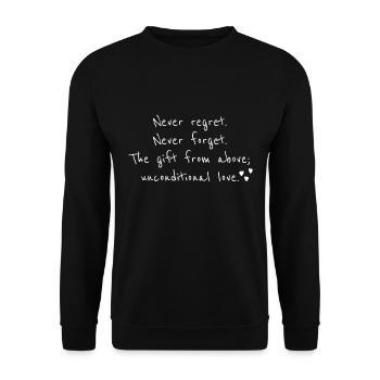 love poem - Unisex Sweatshirt - black - Front - Alina (178cm) & Michal (187cm)
