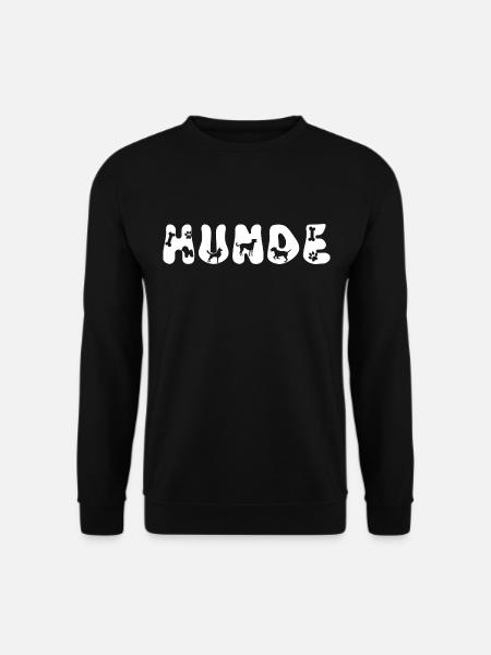 Lustige Hunde in Buchstaben - Unisex Pullover - Schwarz