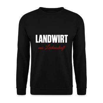 Landwirt aus Leidenschaft - Unisex Pullover - Schwarz - Vorne - Alina (178cm) & Michal (187cm)