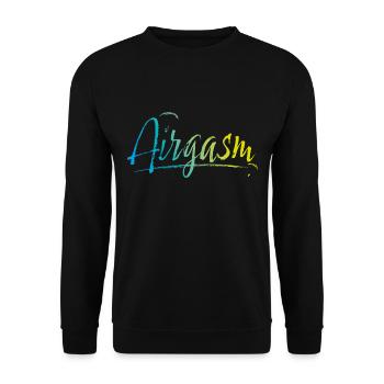 Cours de parapente Airgasm - Sweat-shirt Unisexe - noir - Devant - Alina (178cm) & Michal (187cm)