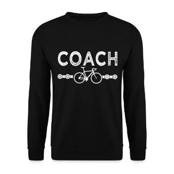 Bike coach bike bikes bikes inlet - Unisex Sweatshirt - black - Front - Alina (178cm) & Michal (187cm)
