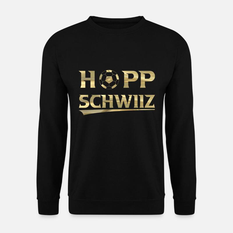 Hopp Schwiiz - Unisex Pullover - Schwarz