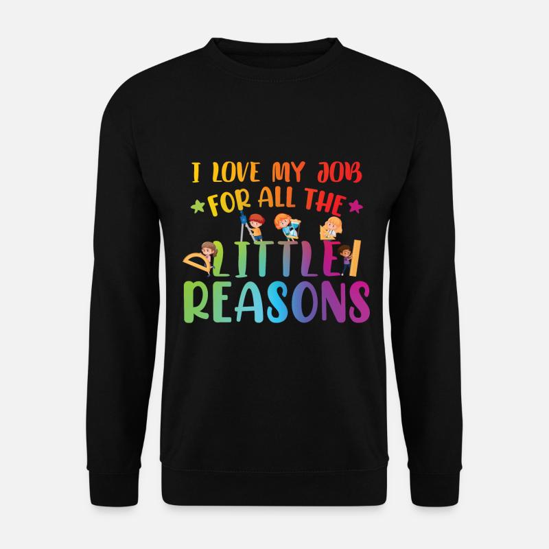 Enseignante de maternelle au primaire - Sweat-shirt Unisexe - noir