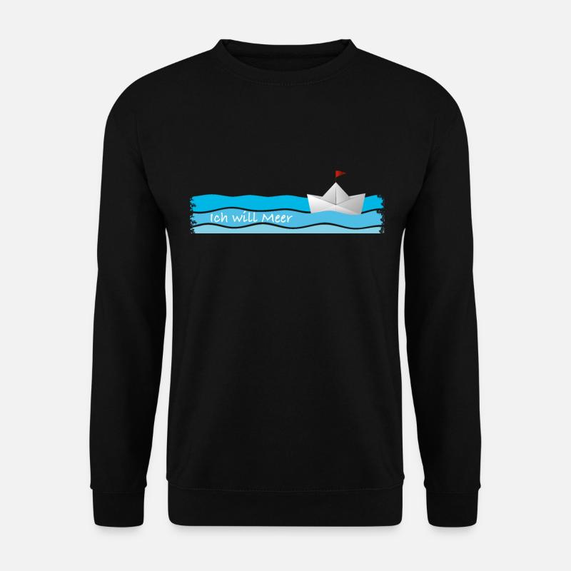 Ich will Meer - Unisex Pullover - Schwarz