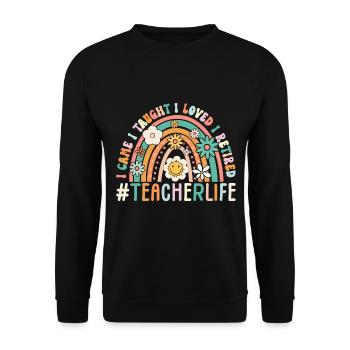 Enseignant à la retraite ! Vacances d’été pour toujours - Sweat-shirt Unisexe - noir - Devant - Alina (178cm) & Michal (187cm)