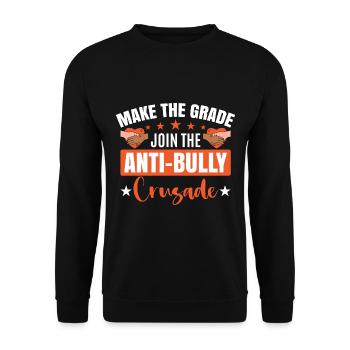 Together Against Bullying Apparel - Unisex Sweatshirt - black - Front - Alina (178cm) & Michal (187cm)