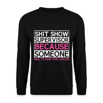 Women Supervisor Chaos - Unisex Sweatshirt - black - Front - Alina (178cm) & Michal (187cm)