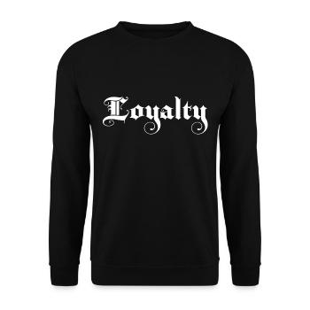 Loyalty Loyalty Fancy Script Gift - Unisex Sweatshirt - black - Front - Alina (178cm) & Michal (187cm)