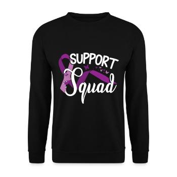 Epilepsy Support - Unisex Sweatshirt - black - Front - Alina (178cm) & Michal (187cm)