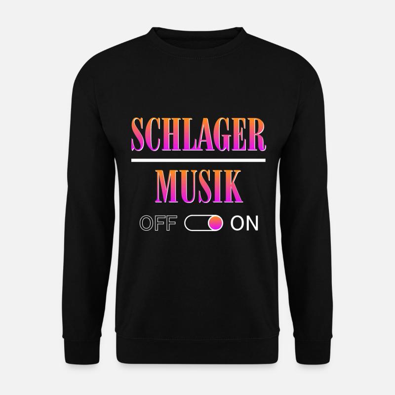 Schlagermusik On - Unisex Pullover - Schwarz